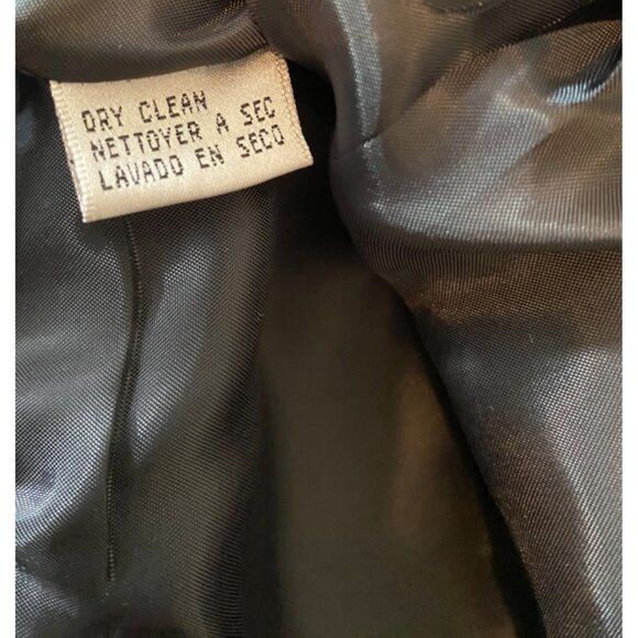 NWT Evan Picone Black Skirt Suit Velvet Collar Button Detail Size 12 - Picture 9 of 16